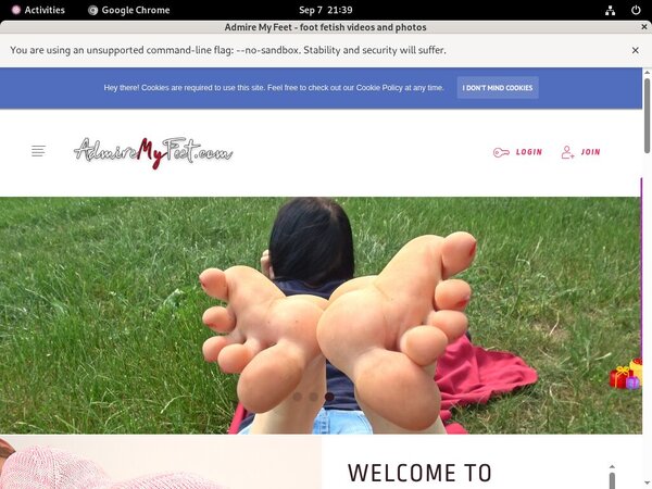 Admiremyfeet.com Free Stream