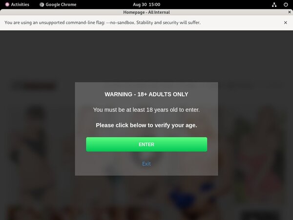 All Internal Working Accounts