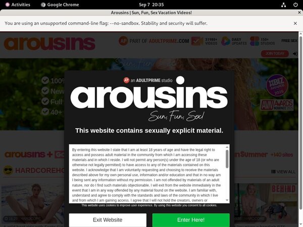 Arousins.com Checkout