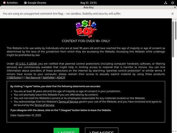Asia Boy Trial Membership