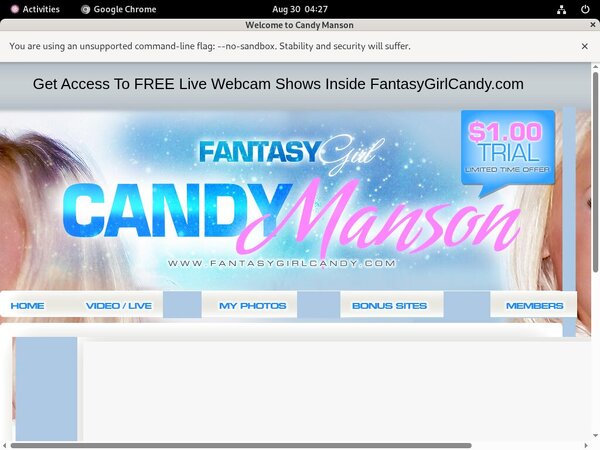 Candymanson Using Discount
