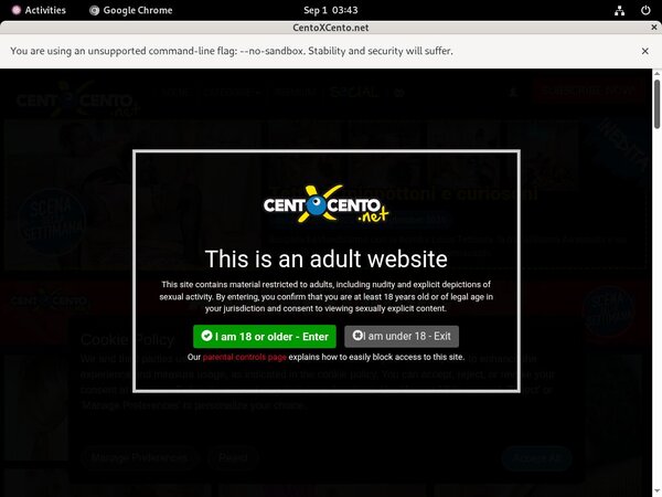 Cento X Cento Renew Password