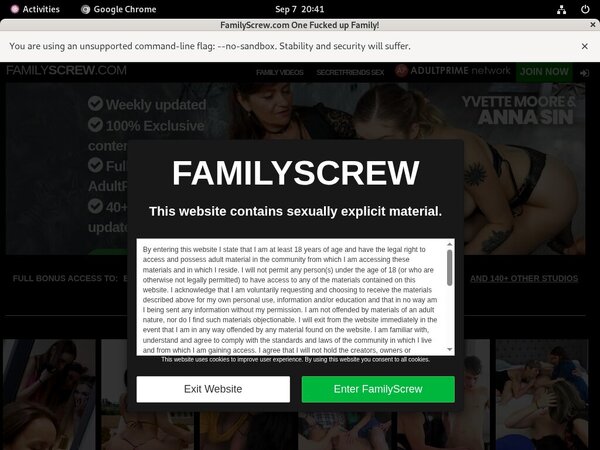 Create Familyscrew Account