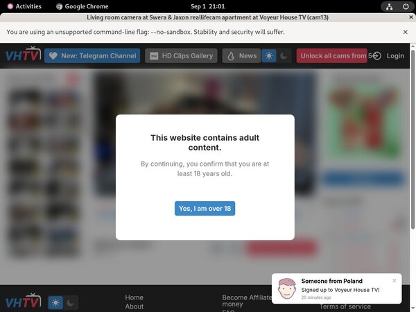Does Voyeur House TV Use Paypal?