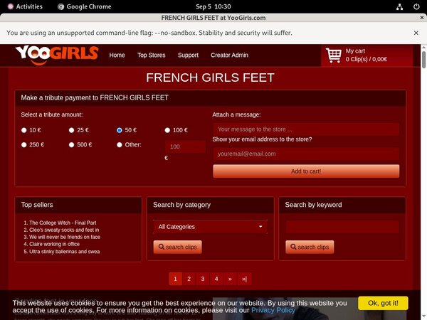 FRENCH GIRLS FEET Discount Info