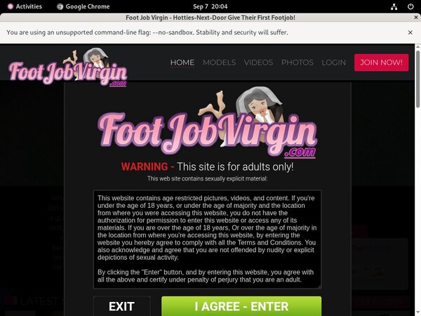 Foot Job Virgin Videos