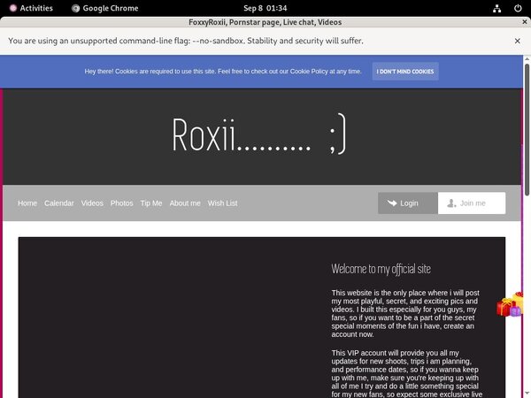 FoxxyRoxii Cam