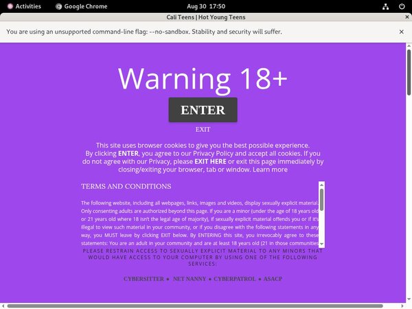 Free Caliteens.com Username