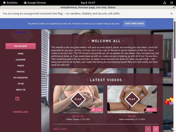 Free Mistydareious.com Passes