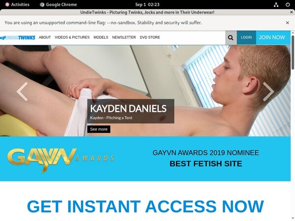 Free Premium Accounts For Undie Twinks