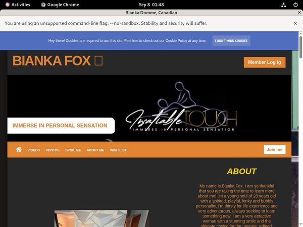 Goddessbianka.com Payment Form