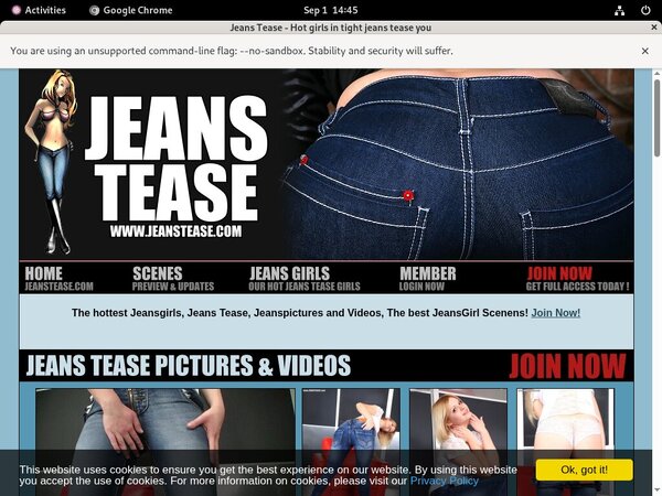 Jeanstease.com Member Login Free