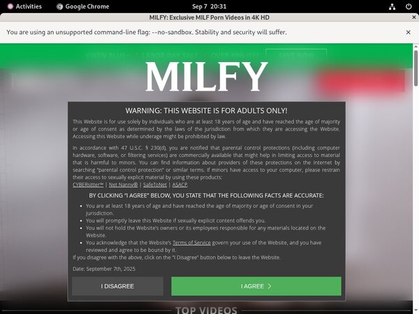 Milfy.com Network Login