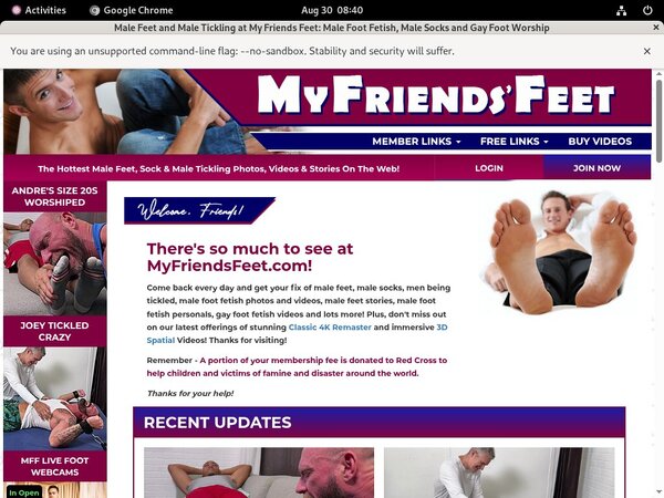 Myfriendsfeet Free Trial Signup