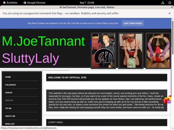 New M.JoeTannant Discount Code