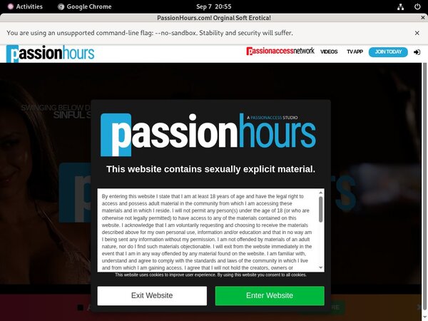 New Passion Hours Password