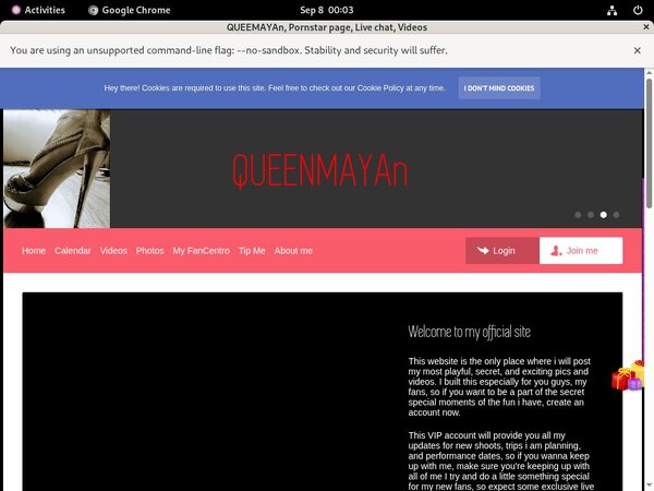 Queenmayan.modelcentro.com With Online Check