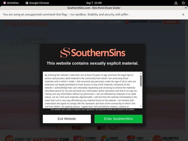 Southernsins Credit Card