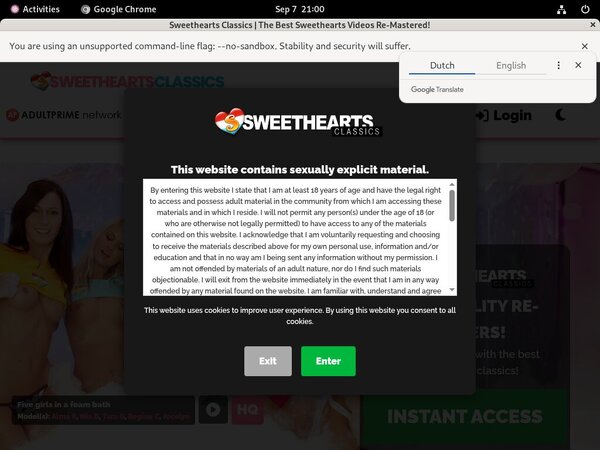 Sweetheart Classics Password Account