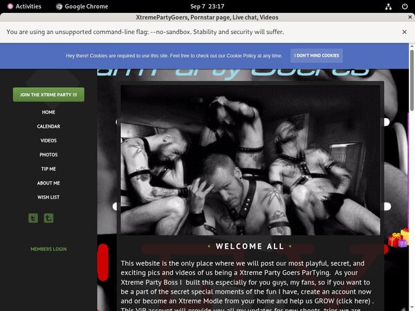 Xtremepartygoer.modelcentro.com Order Page