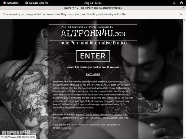 New Free Altporn4u.com Account